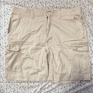 St. John's Bay Light Khaki Cargo Shorts